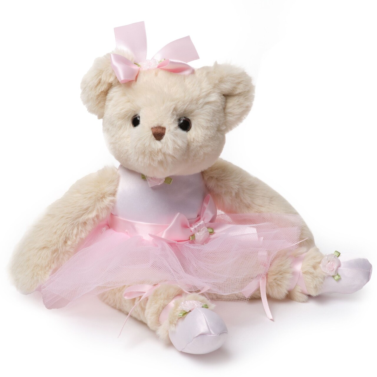 Bearington Collection Nina Ballerina 13 In Pink Stuffed Ballerina Doll - Plush Toys for Girls, For Ages 1-14
